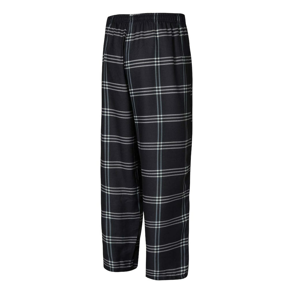 Brooklyn Nets Concepts Sport Petition Long Sleeve Top and Plaid Pant Set Black/Gray