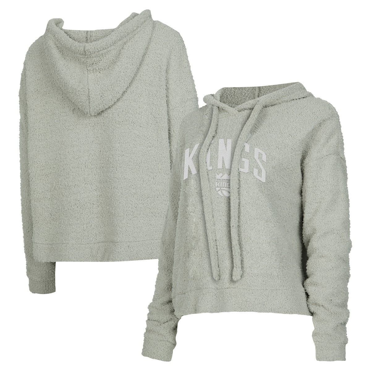 Sacramento Kings Concepts Sport Women's Ventura Comfy Pullover Hoodie Gray