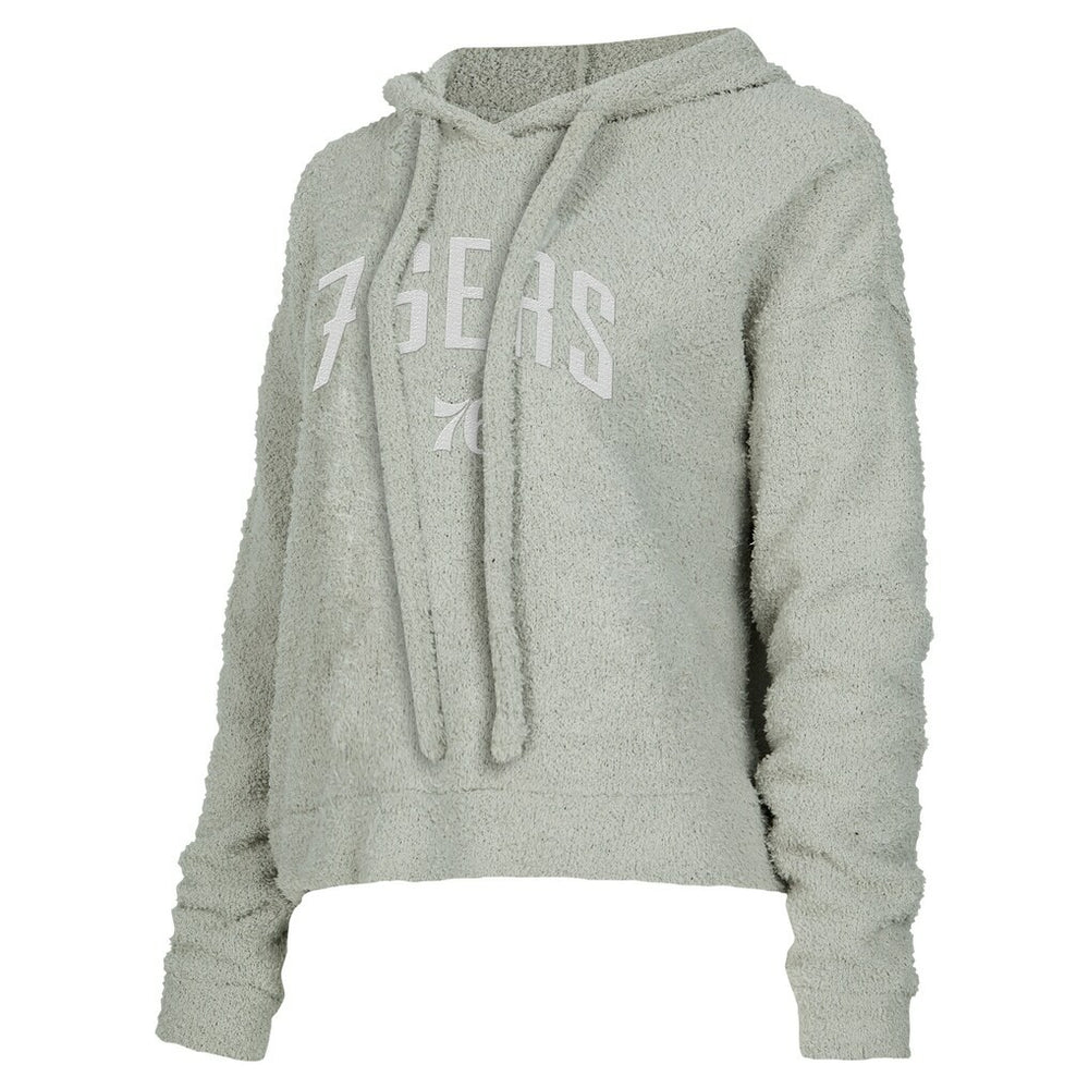 Philadelphia 76ers Concepts Sport Women's Ventura Comfy Pullover Hoodie Gray