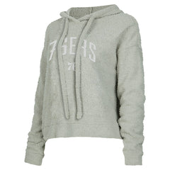 Philadelphia 76ers Concepts Sport Women's Ventura Comfy Pullover Hoodie Gray