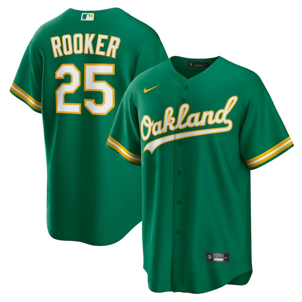 Brent Rooker Oakland Athletics Nike Alternate Replica Jersey - Kelly Green - Nike Discount