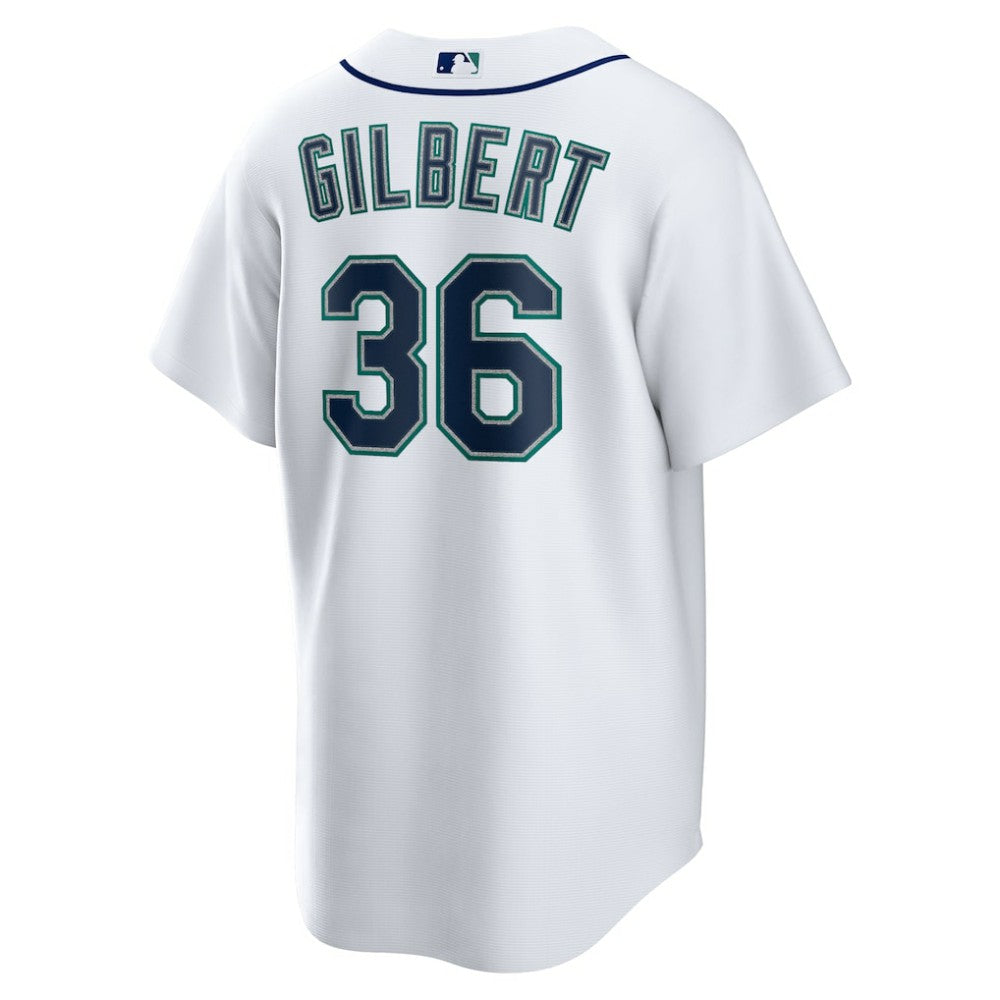 Logan Gilbert Seattle Mariners Nike Home Replica Jersey - White - Nike on Sale
