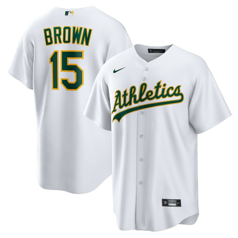 Seth Brown Athletics Nike Home Replica Jersey - White - Nike Sale