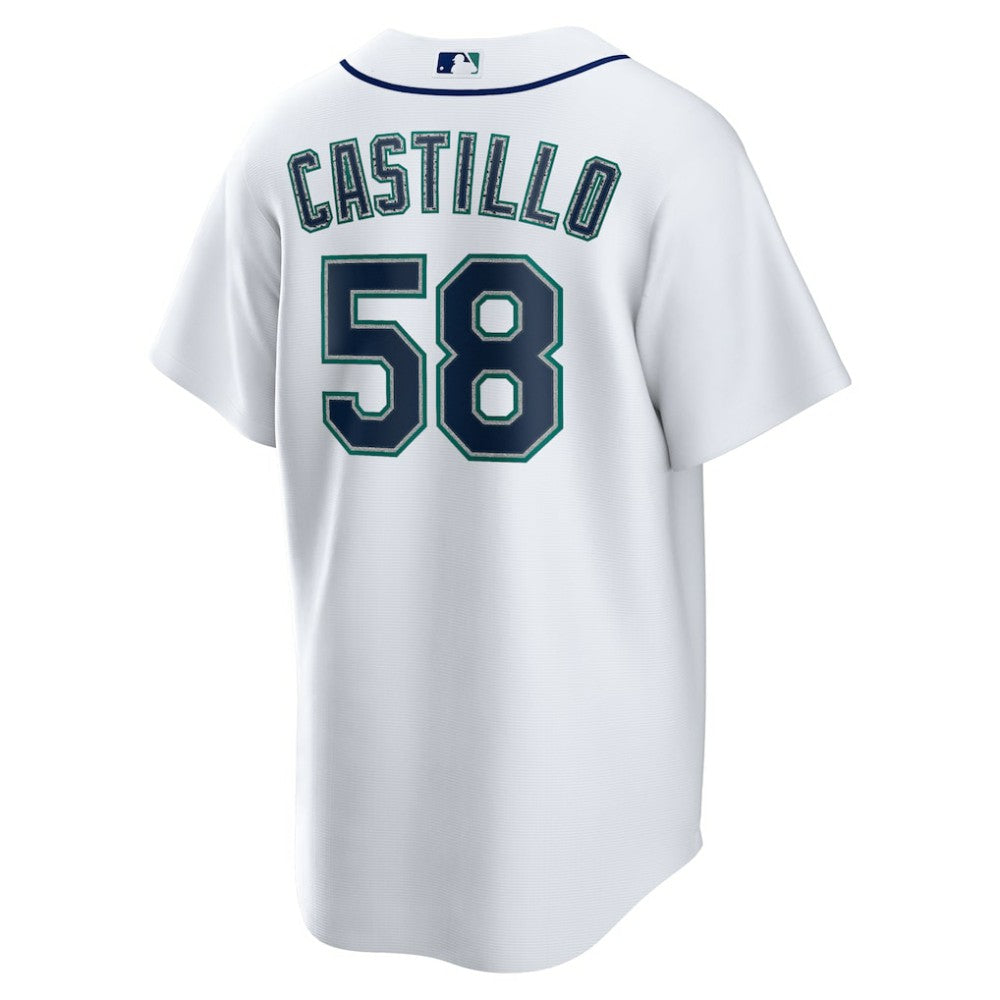 Luis Castillo Seattle Mariners Nike Home Replica Jersey - White - Nike Online