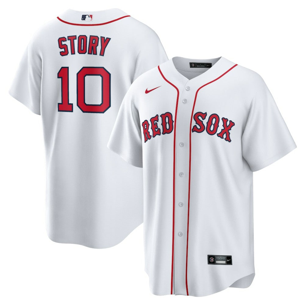 Trevor Story Boston Red Sox Nike Home Replica Jersey - White - Nike on Sale