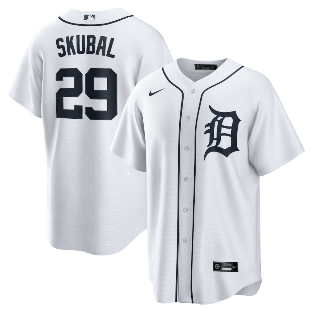 Tarik Skubal Detroit Tigers Nike Home Replica Jersey - White - Nike Discount
