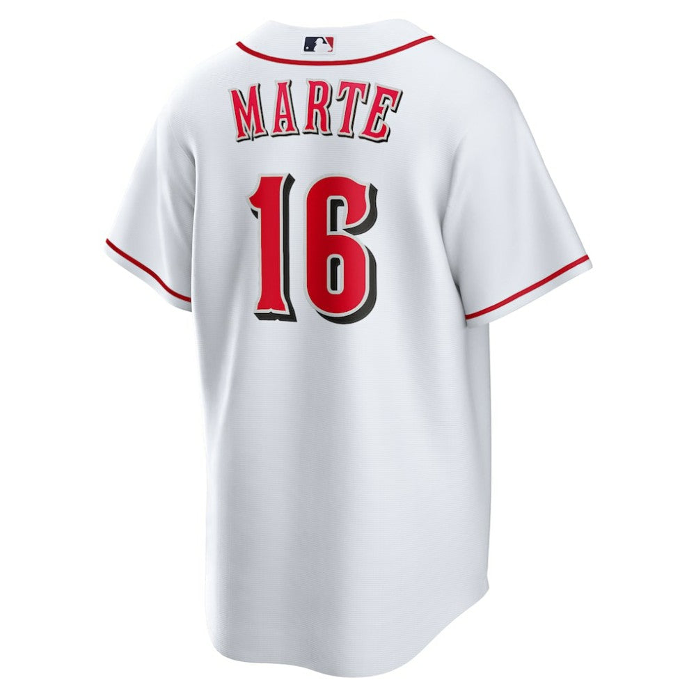 Noelvi Marte Cincinnati Reds Nike Home Replica Jersey - White - Nike Lifestyle