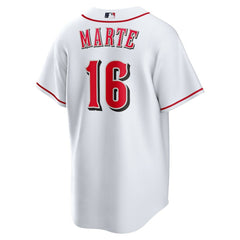 Noelvi Marte Cincinnati Reds Nike Home Replica Jersey - White - Nike Lifestyle