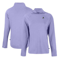 Arizona Diamondbacks Cutter & Buck Women's Cooperstown Collection Coastline Epic Comfort Eco Recycled Funnel Neck Raglan Pullover Top - Purple - MLB Discount