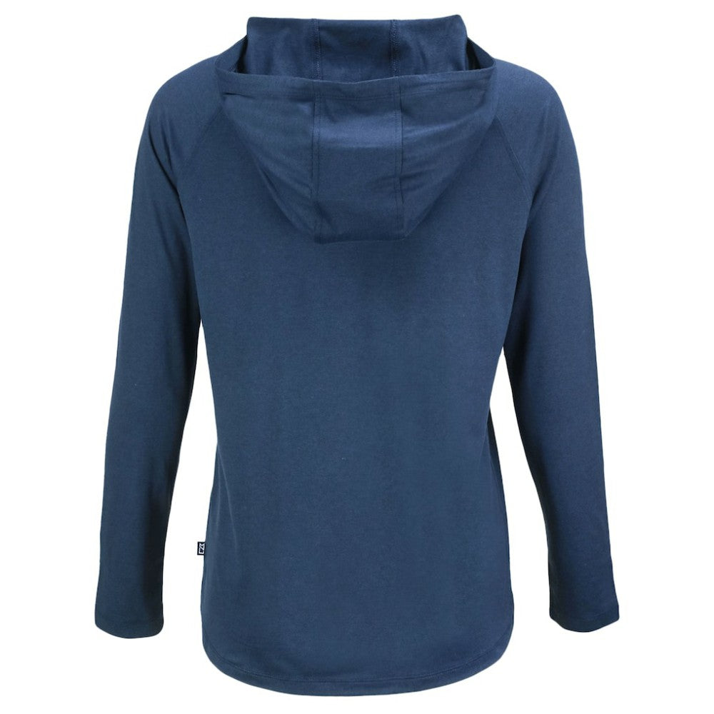 Detroit Tigers Cutter & Buck Women's Stars And Stripes Coastline Epic Comfort Eco Recycled Hoodie Raglan Long Sleeve T-Shirt - Navy - MLB Sale