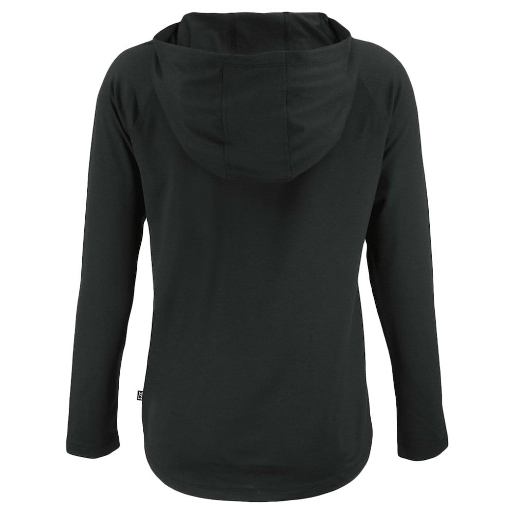Pittsburgh Pirates Cutter & Buck Women's  Coastline Epic Comfort Eco Recycled Hoodie Raglan Long Sleeve T-Shirt - Black - MLB Discount