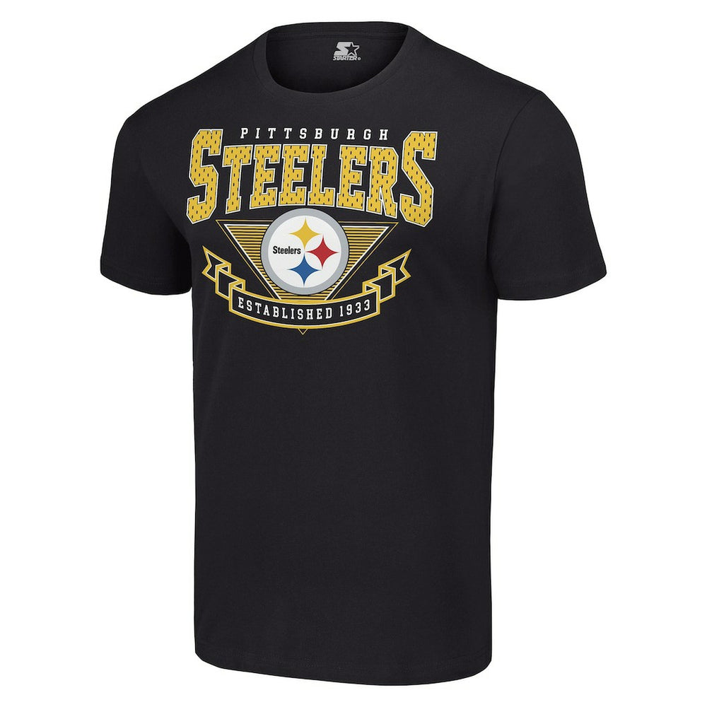 Pittsburgh Steelers Starter 80s Inspired Team Logo T-Shirt Black