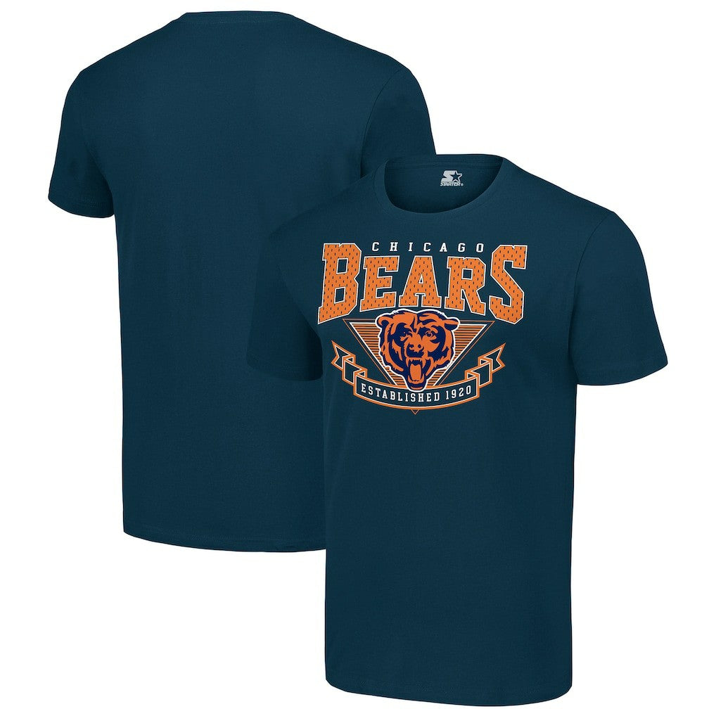 Chicago Bears Starter 80s Inspired Team Logo T-Shirt Navy