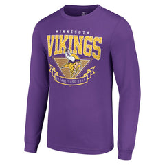 Minnesota Vikings Starter '80s Inspired Team Logo Long Sleeve T-Shirt Purple