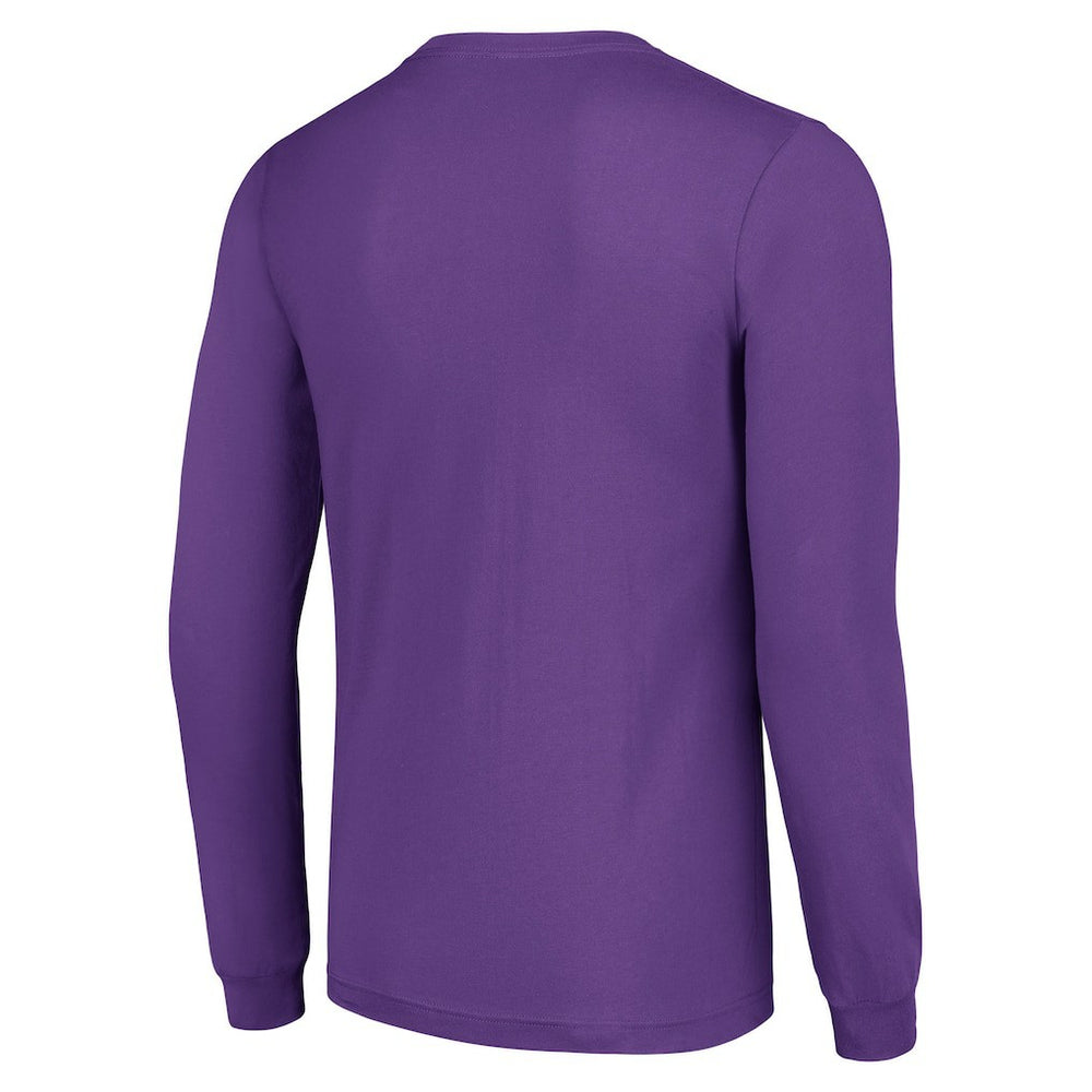 Minnesota Vikings Starter '80s Inspired Team Logo Long Sleeve T-Shirt Purple