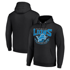 Detroit Lions Starter ‘80s Inspired Pullover Hoodie Black