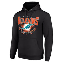 Miami Dolphins Starter ‘80s Inspired Pullover Hoodie Black