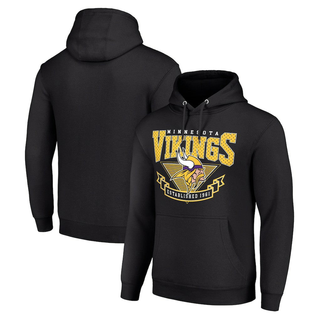 Minnesota Vikings Starter ‘80s Inspired Pullover Hoodie Black