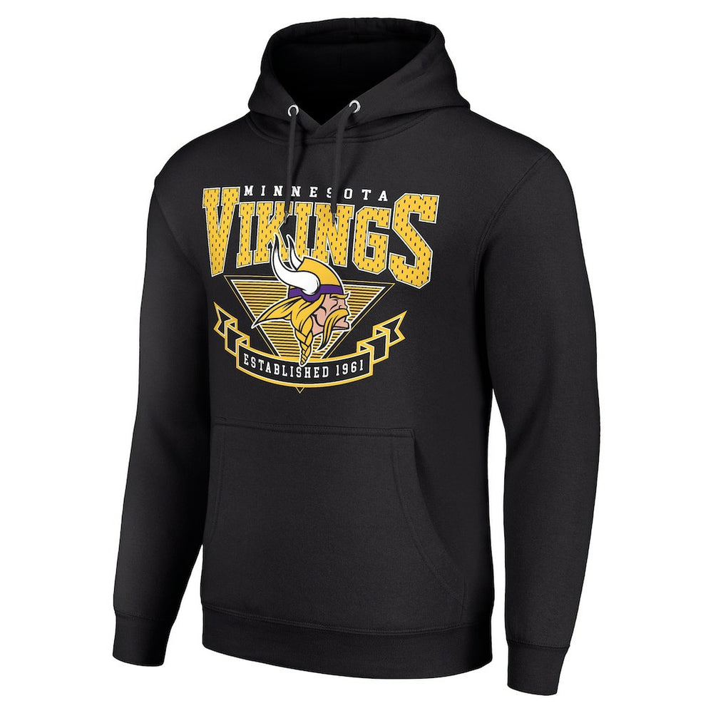 Minnesota Vikings Starter ‘80s Inspired Pullover Hoodie Black