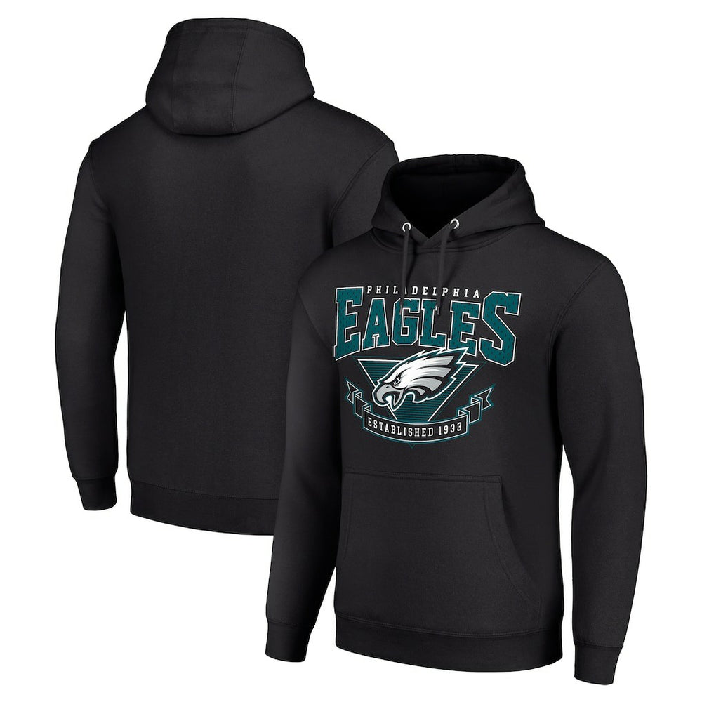 Philadelphia Eagles Starter ‘80s Inspired Pullover Hoodie Black