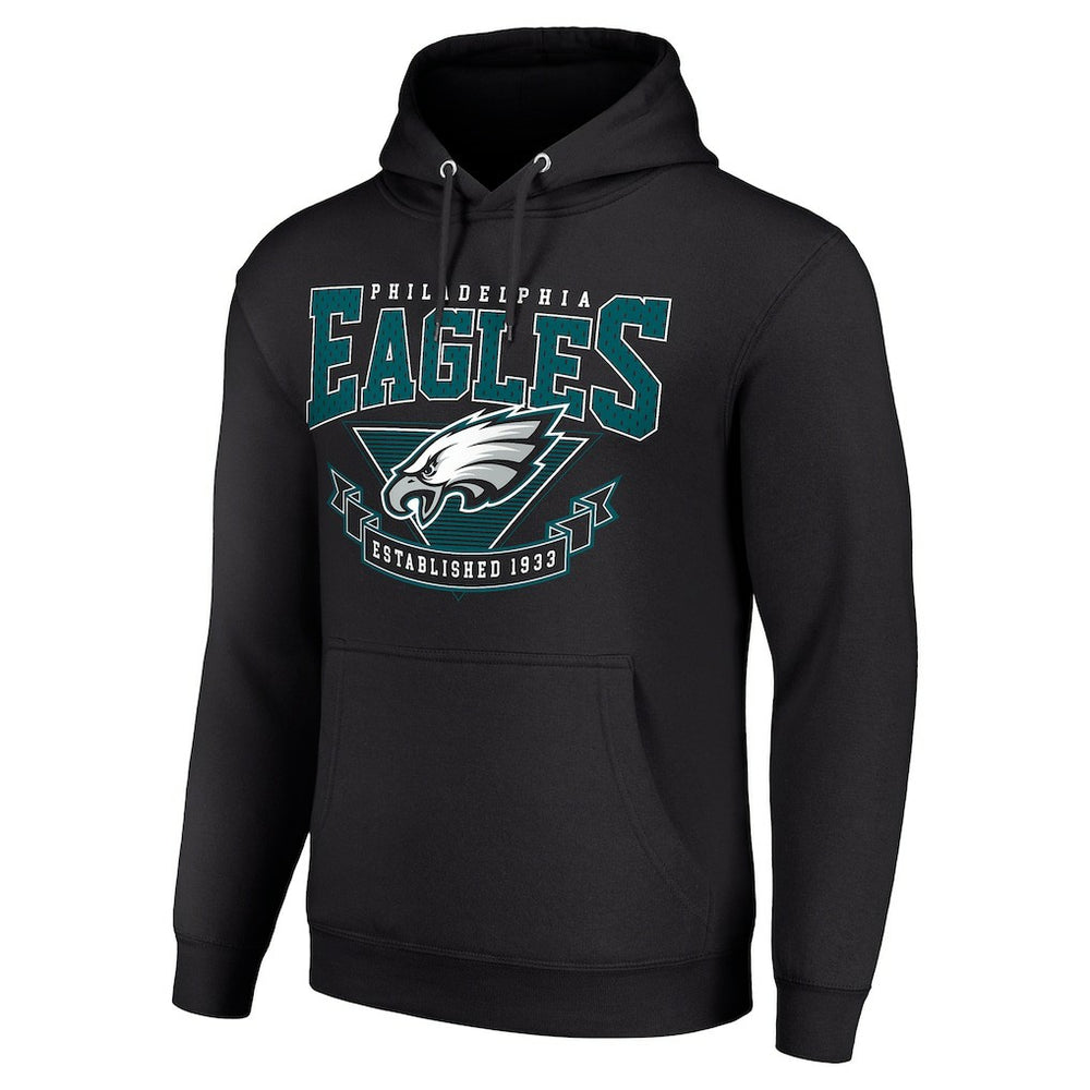 Philadelphia Eagles Starter ‘80s Inspired Pullover Hoodie Black