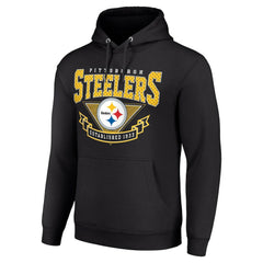 Pittsburgh Steelers Starter ‘80s Inspired Pullover Hoodie Black