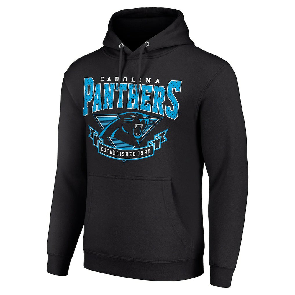 Carolina Panthers Starter ‘80s Inspired Pullover Hoodie Black