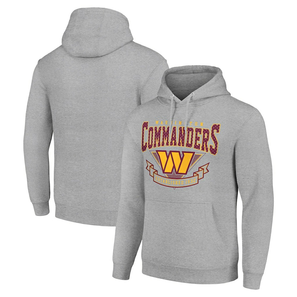 Washington Commanders Starter ‘80s Inspired Pullover Hoodie Heather Gray
