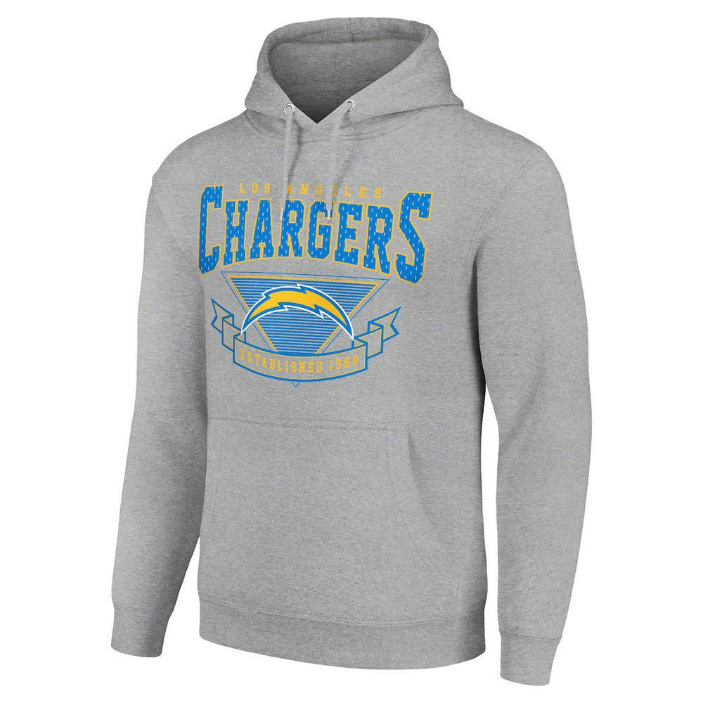 Los Angeles Chargers Starter ‘80s Inspired Pullover Hoodie Heather Gray