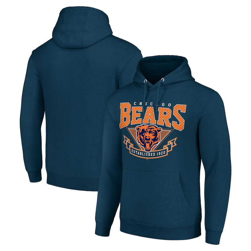 Chicago Bears Starter ‘80s Inspired Pullover Hoodie Navy