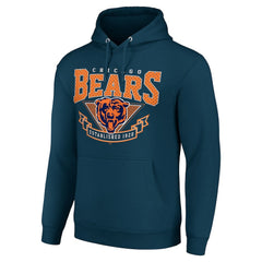 Chicago Bears Starter ‘80s Inspired Pullover Hoodie Navy
