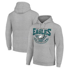 Philadelphia Eagles Starter ‘80s Inspired Pullover Hoodie Heather Gray