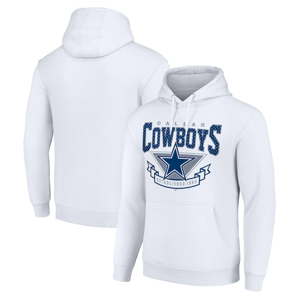 Dallas Cowboys Starter ‘80s Inspired Pullover Hoodie White