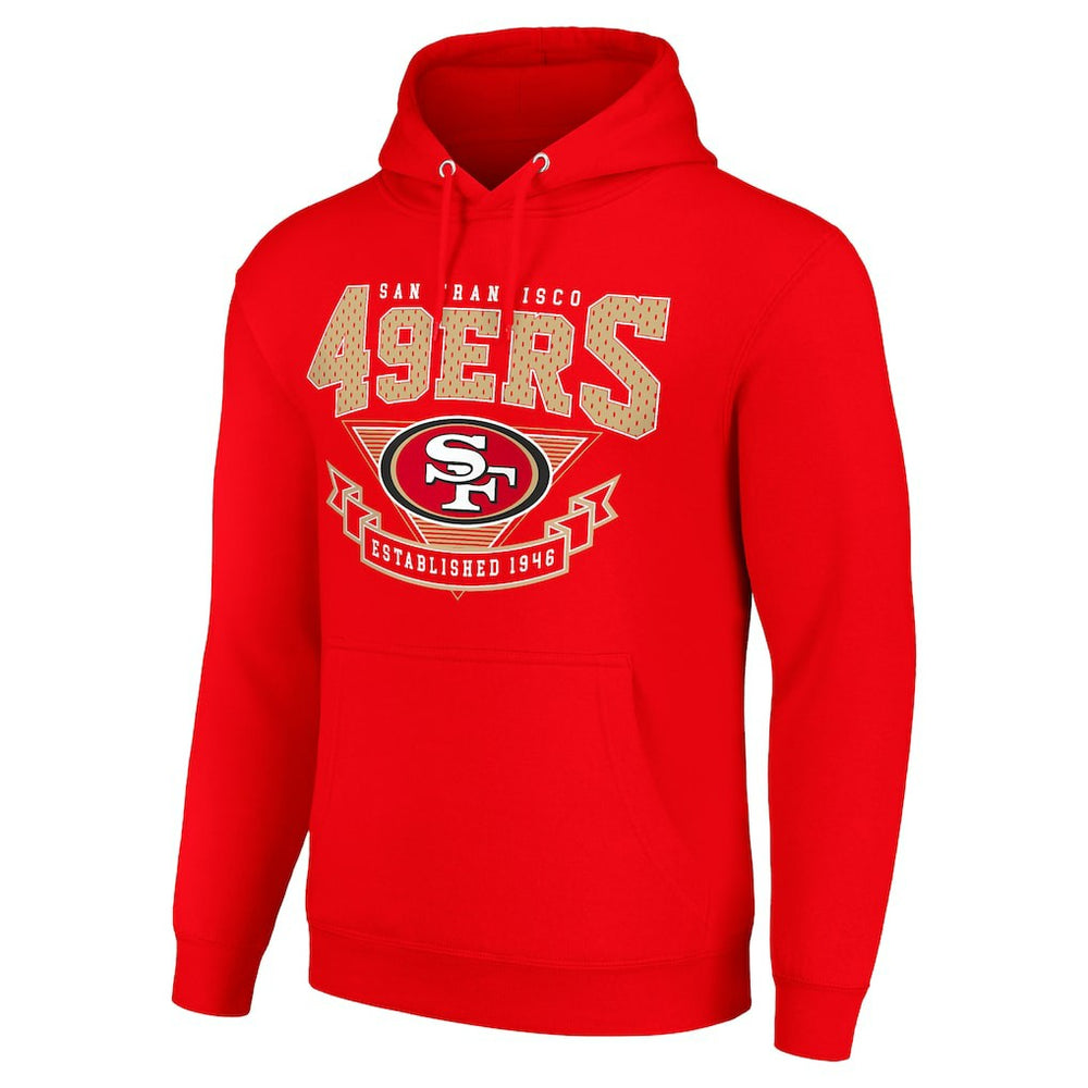 San Francisco 49ers Starter ‘80s Inspired Pullover Hoodie Scarlet