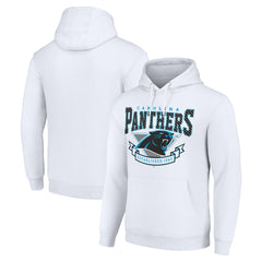 Carolina Panthers Starter ‘80s Inspired Pullover Hoodie White