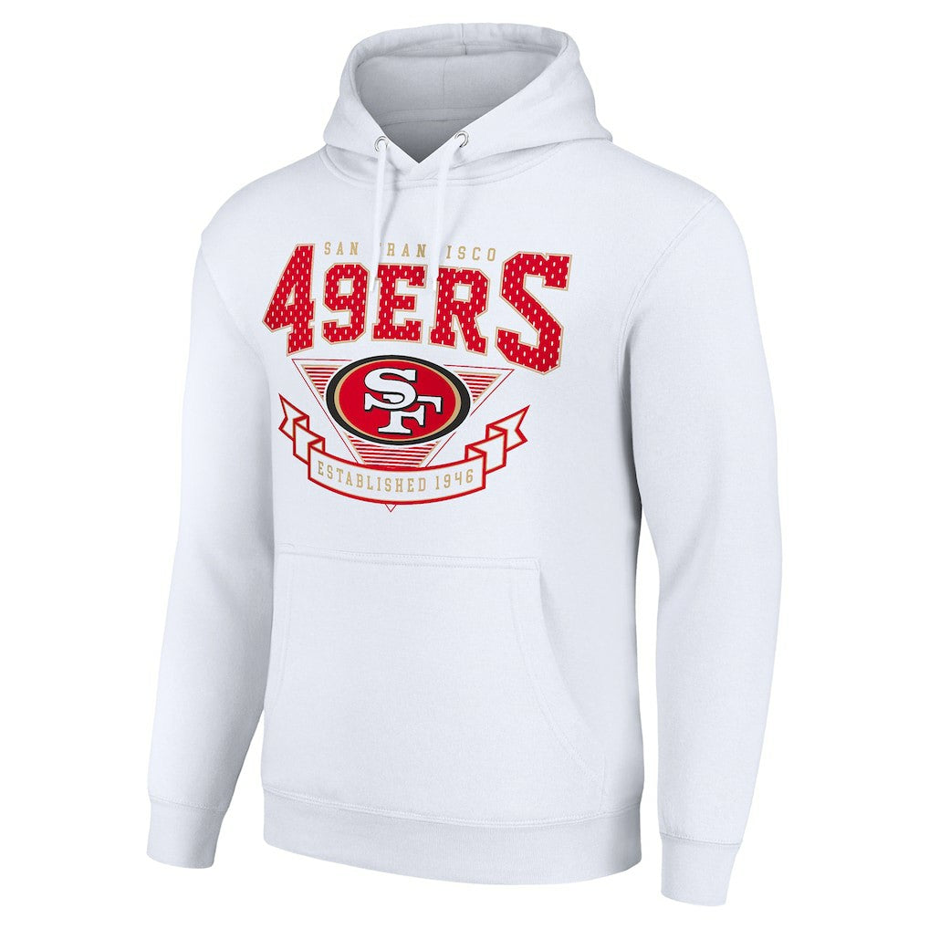 San Francisco 49ers Starter ‘80s Inspired Pullover Hoodie White