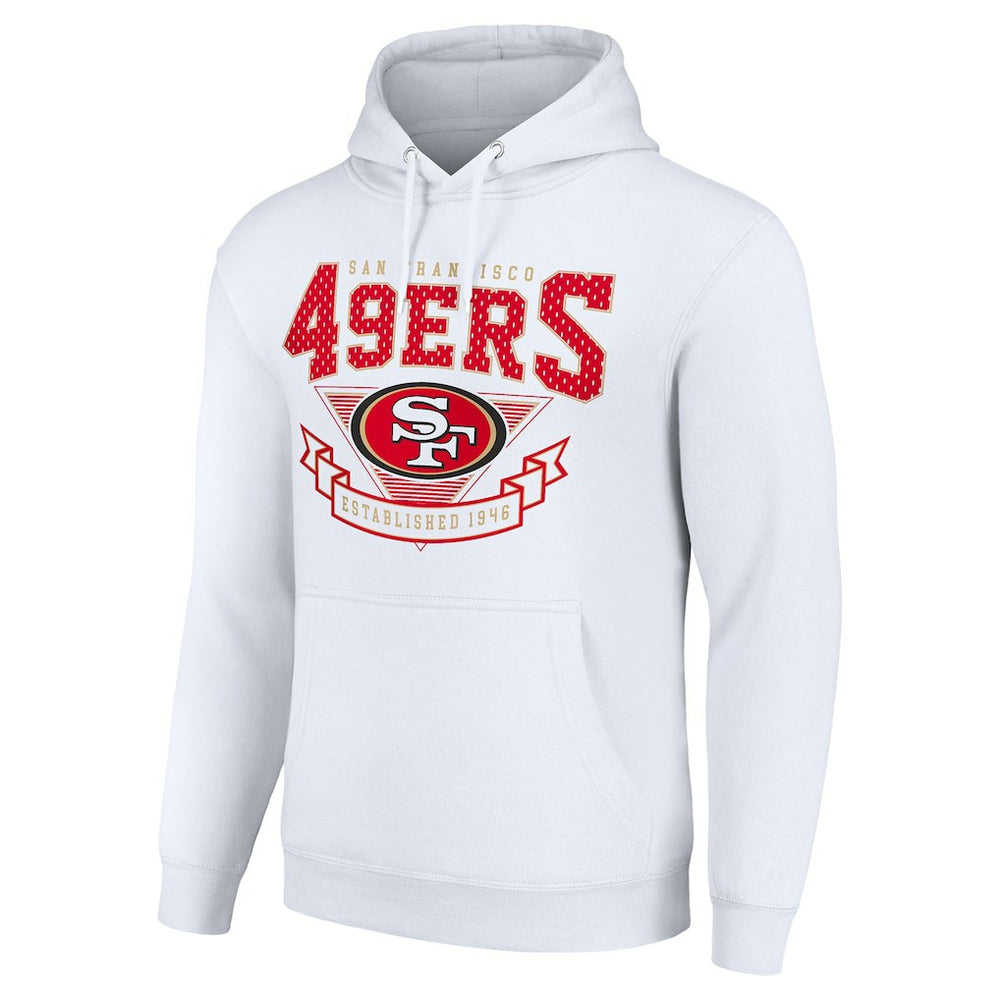 San Francisco 49ers Starter ‘80s Inspired Pullover Hoodie White