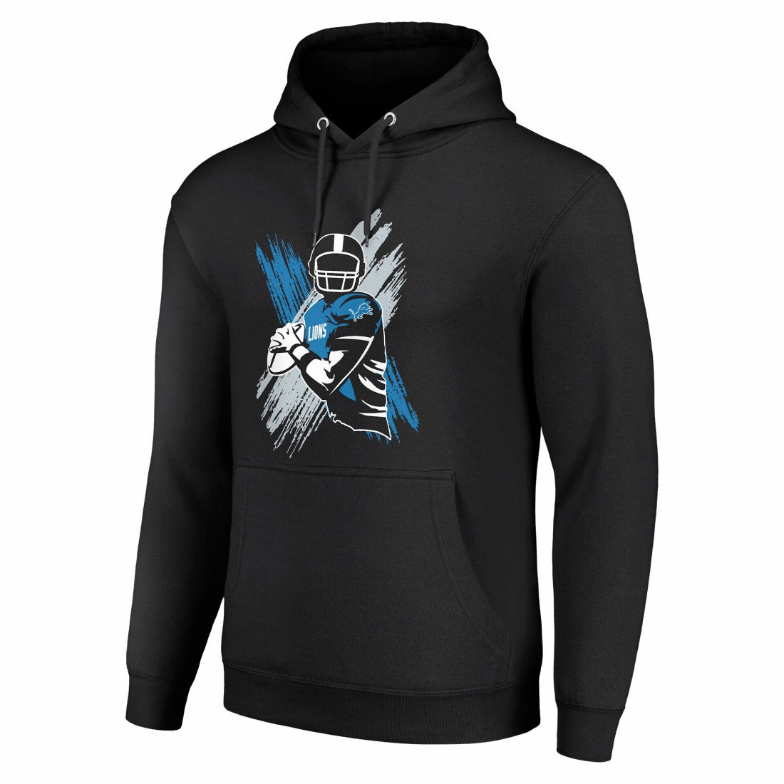 Detroit Lions Starter Player X Fleece Pullover Hoodie Black