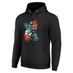 Miami Dolphins Starter Player X Fleece Pullover Hoodie Black