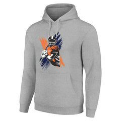 Chicago Bears Starter Player X Fleece Pullover Hoodie Heather Gray