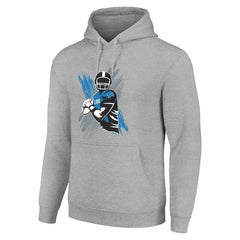 Detroit Lions Starter Player X Fleece Pullover Hoodie Heather Gray