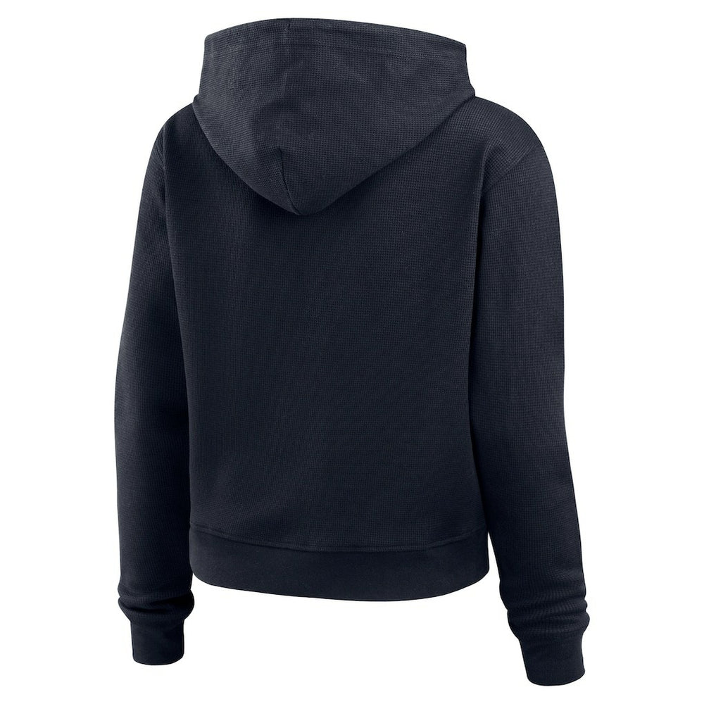 Houston Texans WEAR by Erin Andrews Women's Waffle Hoodie Pullover Top Navy