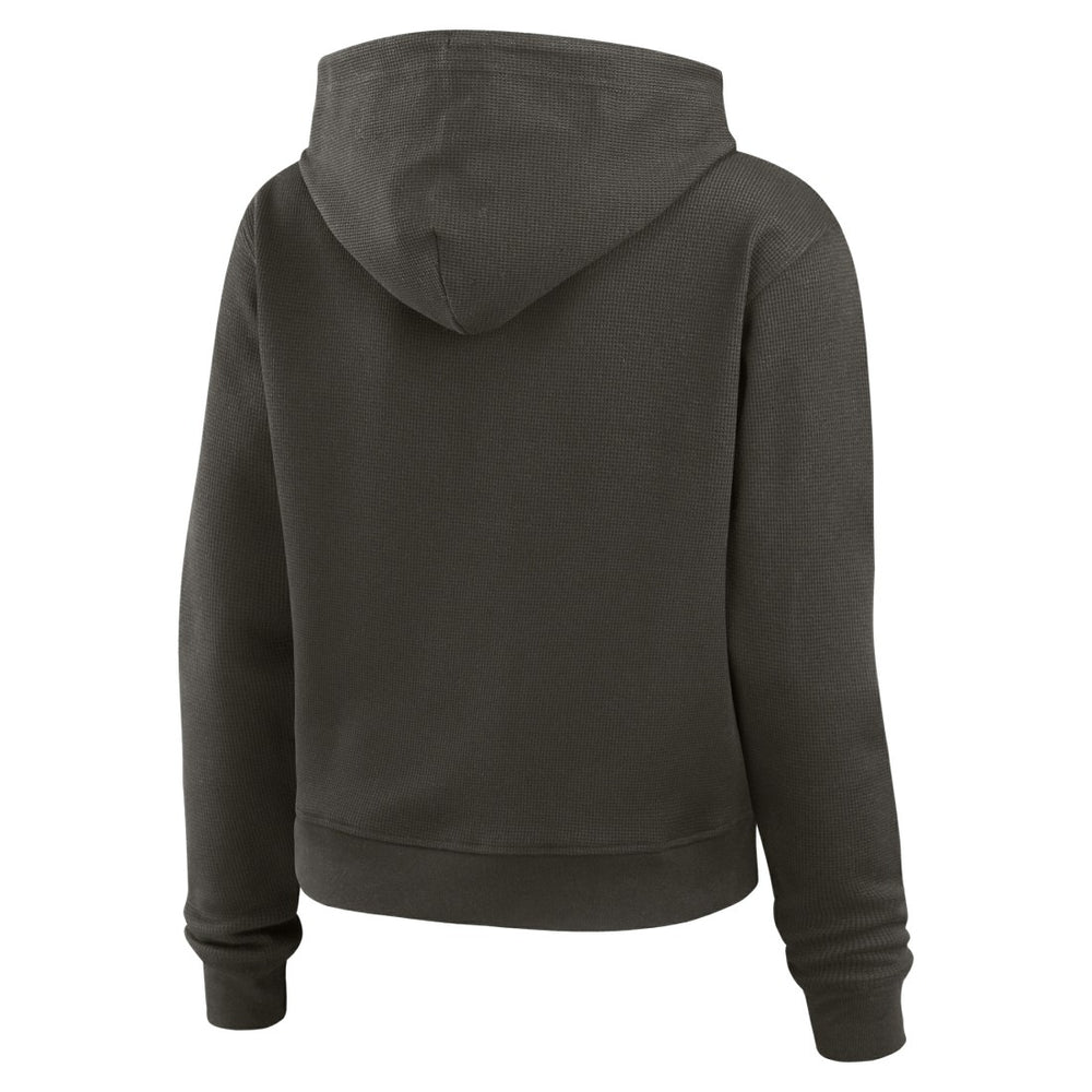 Tampa Bay Buccaneers WEAR by Erin Andrews Women's Waffle Hoodie Pullover Top Pewter