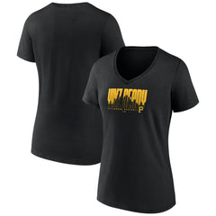 Pittsburgh Pirates Fanatics Women's Yinz Ready V-Neck T-Shirt - Black - Fanatics Online