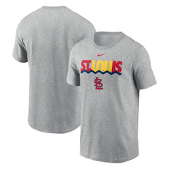 St. Louis Cardinals Nike Local Home Town T-Shirt - Heather Charcoal - Nike Sale