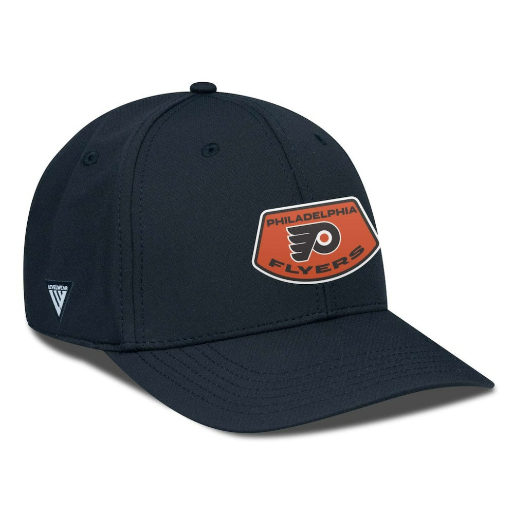 Philadelphia Flyers Levelwear Rise Skylight Flex Hat - Black - NHL 201570511