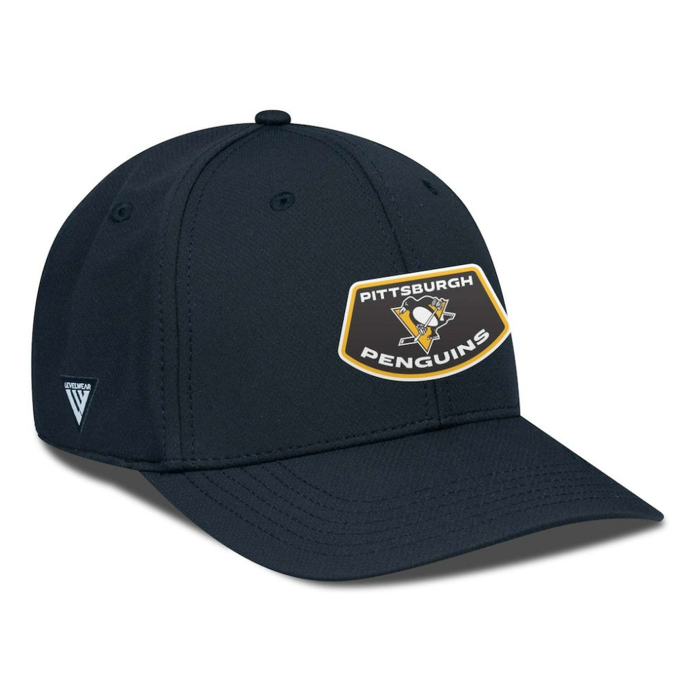 Pittsburgh Penguins Levelwear Rise Skylight Flex Hat - Black - NHL 201570512