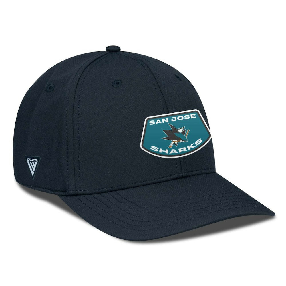 San Jose Sharks Levelwear Rise Skylight Flex Hat - Black - NHL 201570513