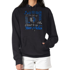 Dallas Mavericks G-III 4Her by Carl Banks Women's Team Collage Graphic Fleece Pullover Hoodie Black
