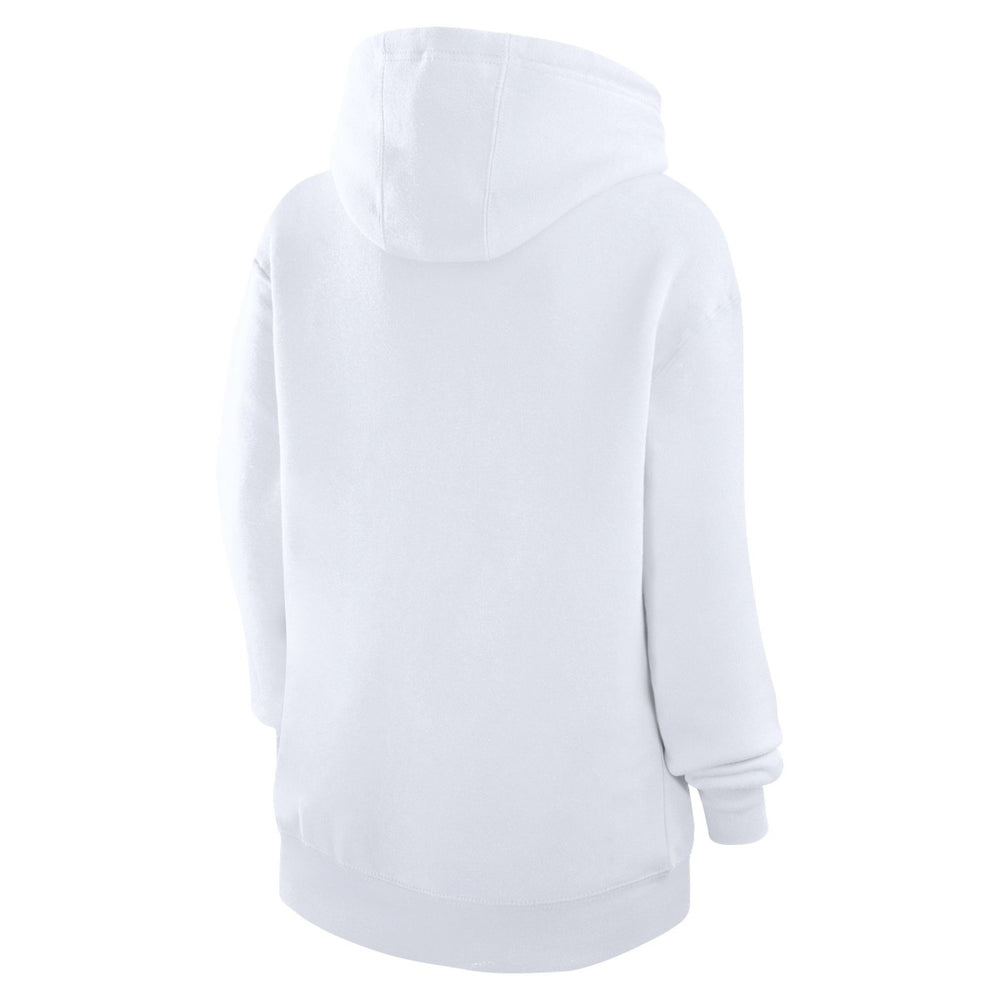 New York Knicks G-III 4Her by Carl Banks Women's Team Collage Graphic Fleece Pullover Hoodie White